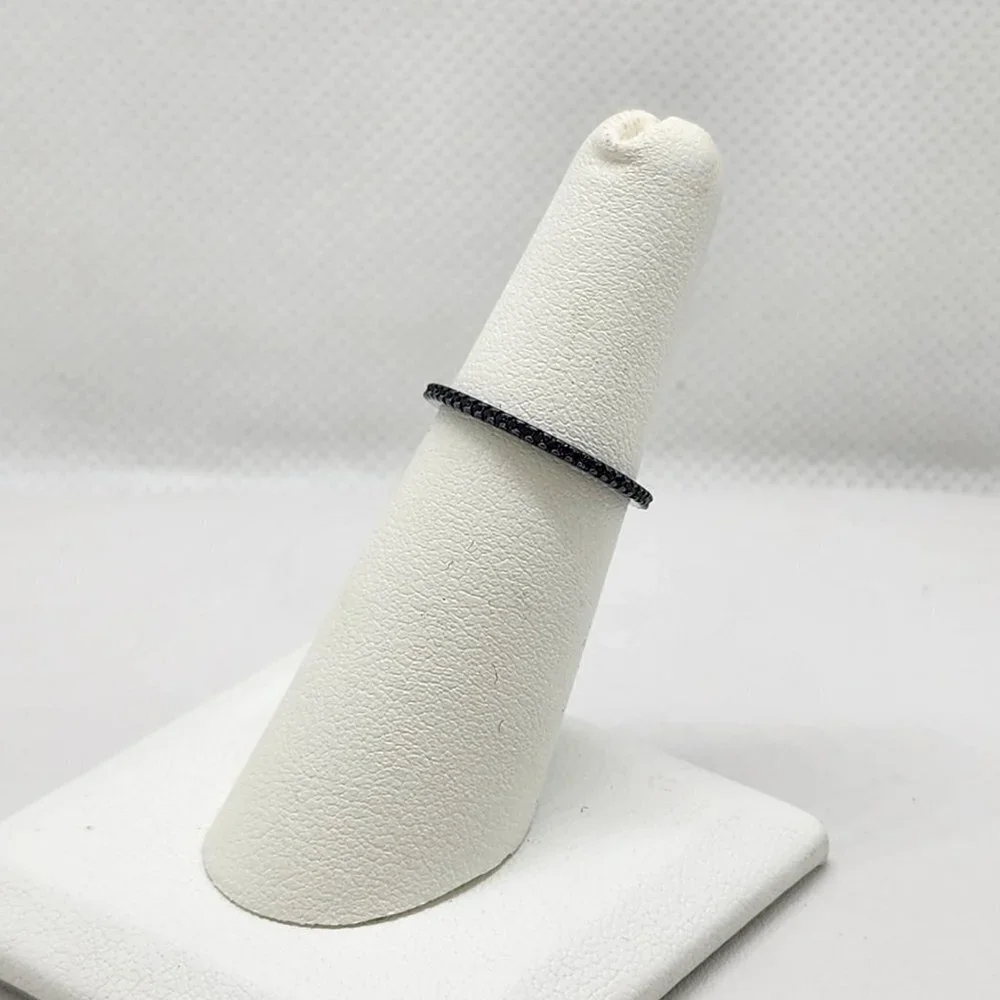 Brand New Sterling Silver 925 Rhodium Cz Ring - Picture 4 of 4